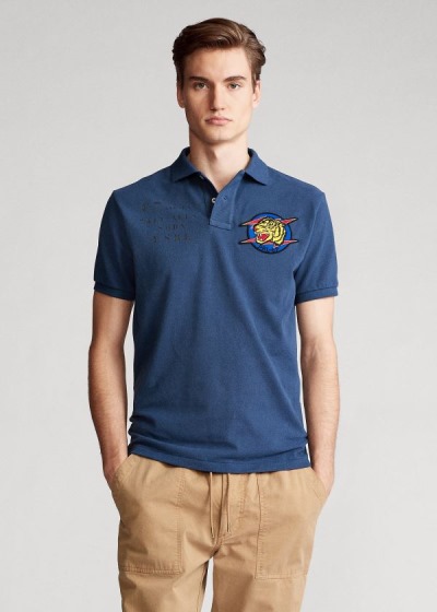 Men's Polo Ralph Lauren Custom Slim Fit Mesh Polos | 231560TAQ